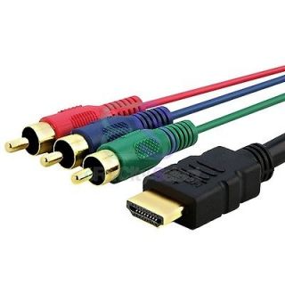   5M 5 Feet HDMI Male to 3 RCA AV Audio Video Component Convert Cable