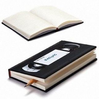 Novelty Retro VHS Video Cassette Tape Hardbacked Notebook Journal 