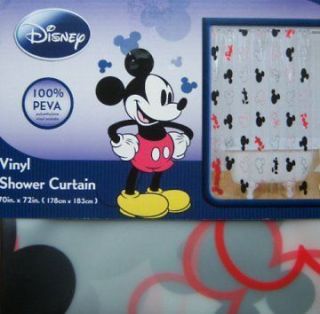 mickey mouse disney shower curtain sale new time left $