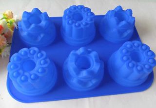 1p Lotus Muffin Sweet Candy Jelly Ice Silicone Mould Mold Baking Pan 