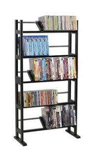 Media Cabinet Shelf, Adjustable For Storage Of DVD, CD, Blu Ray, Extra 
