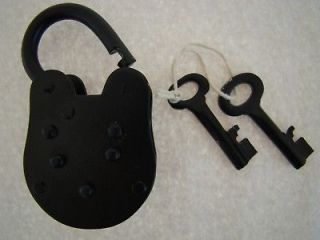 iron padlock keys old vintage antique style black time left