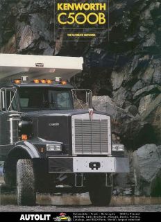 1996 kenworth c500b dump truck brochure  9