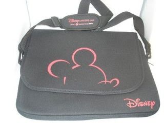 NEW Disney Careers Messenger Laptop Bag Black & Red Mickey Mouse