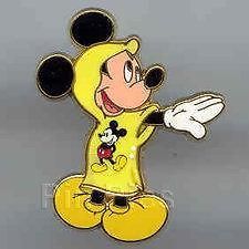 disney pin rain poncho mickey mouse free d from united