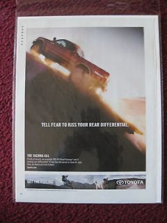 2004 Print Ad Toyota Tacoma Truck 4x4 ~ Tell Fear To Kiss Your Rear 