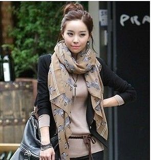   Lovely Zebra Pattern Soft Scarf Wrap Shawl HOT 4 Color // can choose