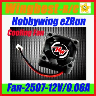   eZRun Model 12V 0.06A Motor Cooling Fan Fan 2507 12V/0.06A Win Best RC