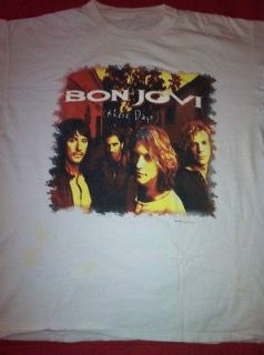 Rare Vintage 1995 Bon Jovi These Days Tour T shirt with Concert 