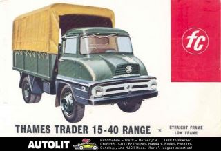 1960 ford thames trader fc 15 40 truck brochure time