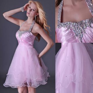   pink prom Layered dress cocktail formal short evening gown TUTU Dress