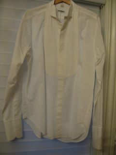 giorgio armani white tuxedo shirt size 16 41