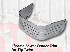 chrome lower fender trim for harley big twin fl 49