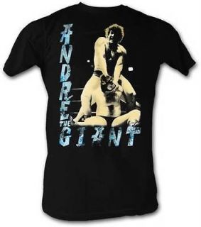 Andre the Giant Neck Twister Lightweight Black T shirt New