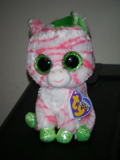 Ty SAPPHIRE 6 Pink Zebra Boos Beanie Baby ~ 2012 NEW ~ Exclusive 