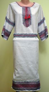 Ukrainian Weaving Women Dress Blouse Shirt Sorochka Hand Embroidered 