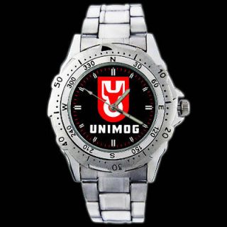 Unimog Farm Tractor Truck Car Logo Metal Wristwatch Watch