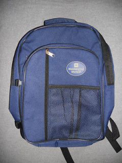 Vintage WASHINGTON MUTUAL Bank Blue Backpack Bag Seattle RARE