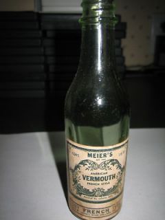 vintage meier s vermouth miniature liquor bottle 