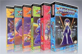 NO GAME) Custom Nintendo NES Case Collection Mega Man 1 2 3 4 5 6 