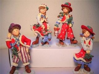 Christmas, Carolers,Village people,Characters,Cottage houses,Home 