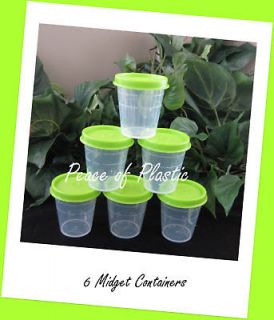   Classic Midgets Small Condiment Dressings Pill Containers GREEN   New
