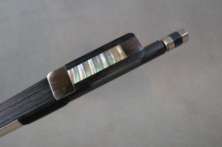 Strong black Carbon fiber violin bow 4/4,good balance,black Horsehair 