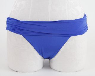 Vitamin A USA Envy Convertible Waist Bikini BottomMarine Blue NEW