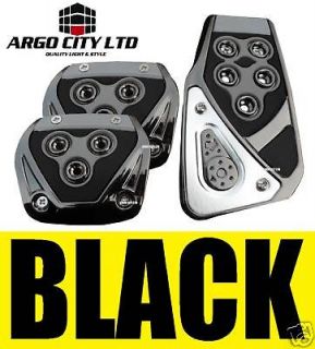 chrome black car foot covers pedals vw polo lupo tdi