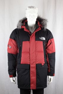 The North Face Mens Vostok Parka Gush Red A69J64A Goose Down