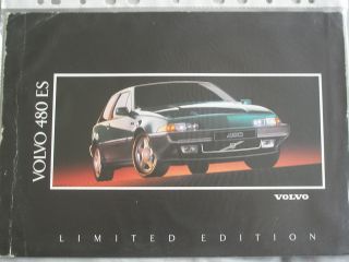 volvo 480es limited edition brochure c1992 from united kingdom time