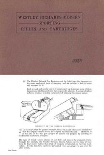 Westley Richards & Co. c1934 Modern Sporting Rifles Catalog