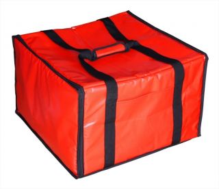 pc Pizza Delivery Bag, 20 X 19 X 13 1/5, Insulated, Red