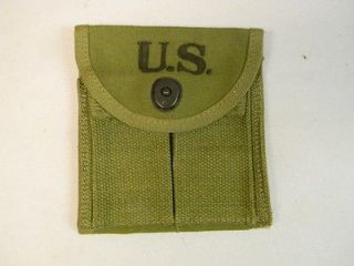 US GI WWII M1 CARBINE STOCK POUCH D.M. SHOE CO. DATED 1943