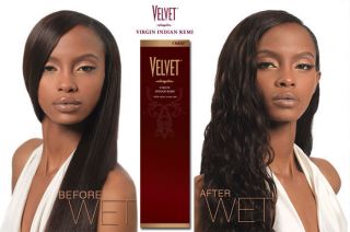   Virgin Indian Remi 100% Human Hair Wet and Wavy 10 12 14 16 18