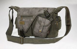 rare new men canvas durable shoulder messenger bag 4390