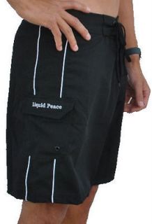 LP All Purpose Board Shorts 2 Way Stretch, Double Cargo Pockets Sizes 