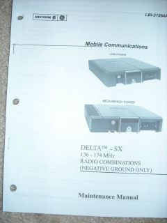 ge delta sx mobile radio radio service manual 25 54mhz