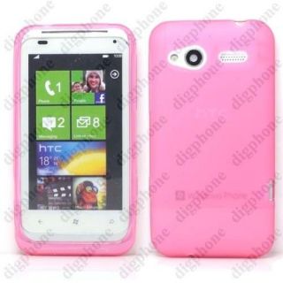 Pink TPU Silicone Gel Case Cover For HTC Radar Omega C110e 4G