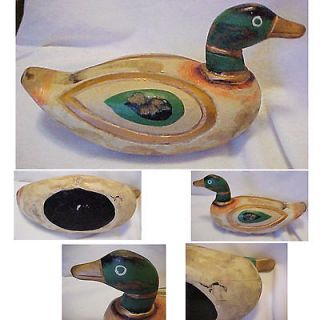 Wood or Composition 10 Mallard Duck Decoy Figurine Home Decor Hand 