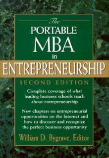   MBA in Entrepreneurship by William D. Bygrave 1997, Hardcover