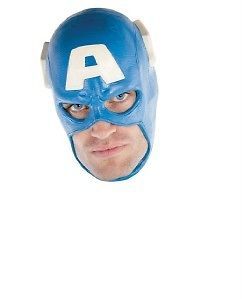 new super hero captain america adult dlx costume mask