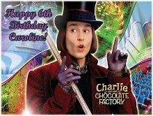 Willy Wonka #1 Edible CAKE Icing Image topper frosting birthday party 
