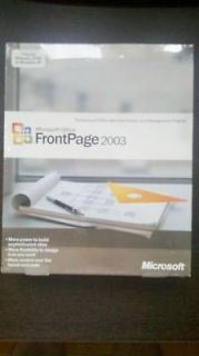 Newly listed Microsoft Frontpage 2003 for Windows XP & 2000 Retail