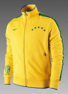 NWT~Nike BRAZIL N98 Soccer Football Track shirt sweat Jersey Jacket 