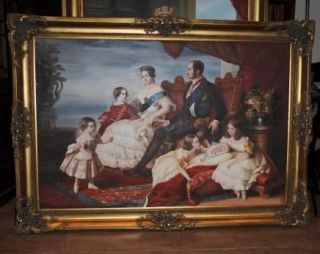   Painting Queen Victoria Prince Albert Monarchy Victorian Winterhalter
