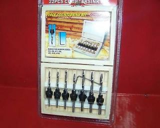 22 pc countersink drill bit woodworking tools 022 time left
