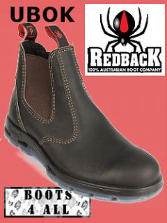 Redback Work Boots UBOK Bobcat Claret Soft Toe Elastic Sided Size 14 