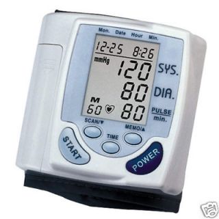 Blood Pressure & Pulse Monitor Fully Automatic! Free Shipping!Large 