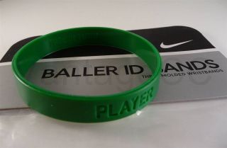 NIKE *Green Adult* Air Jordan NBA Basketball Baller ID Band, Lebron 
